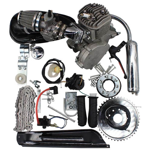 Купить тюнингованный мотокомплект для велосипеда Dios 2T 80cc