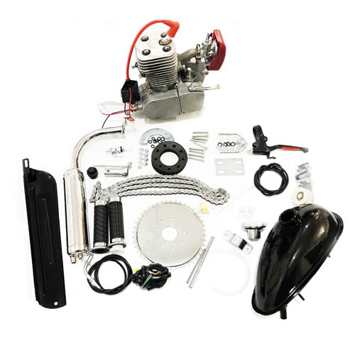 Купить мотокомплект для велосипеда с двухтактным веломотором 100cc