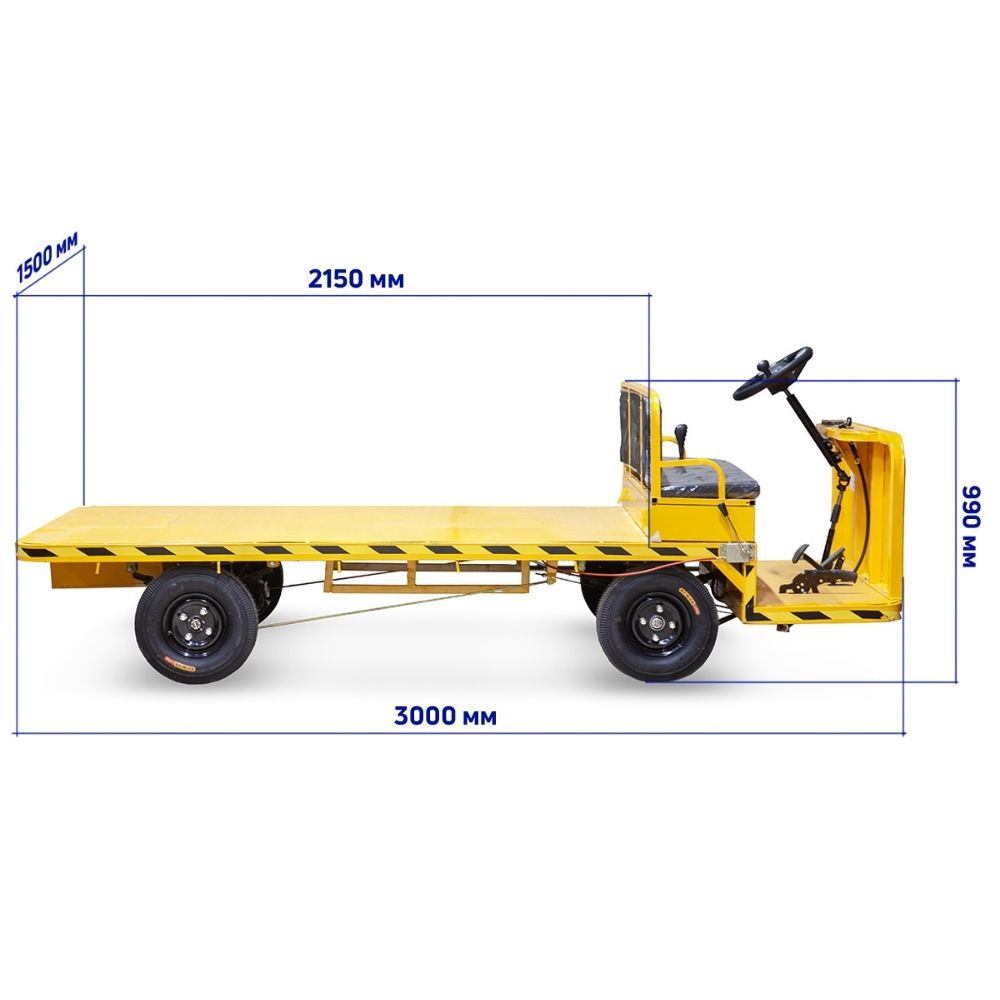 Платформенная электротележка RuTrike ТРАНСПОРТЕР 3000