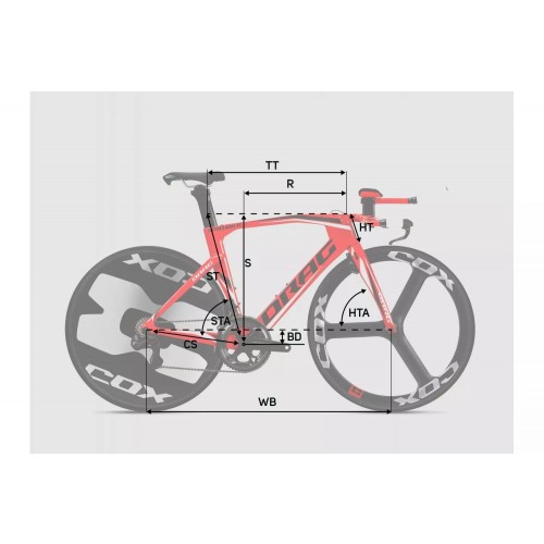 Велосипед DRAG TT Stallion Pro Ultegra 2022 / Красный-Черный